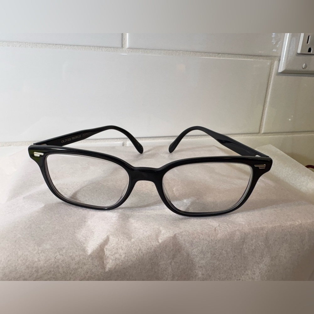 Oliver Peoples Authentic. Black Rectangular Frame… - image 1